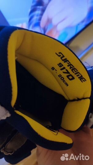 Краги хоккейные bauer детские