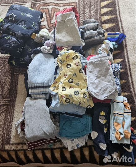 Детские вещи 74 80 на мальчика пакетом