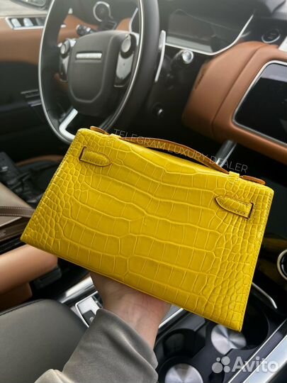 Сумка Hermes Kelly Pochette 22 крокодил alligator