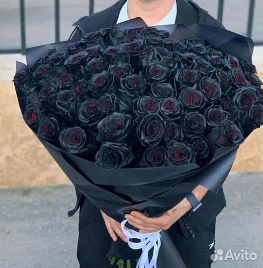 Чёрные розы Букеты доставка
