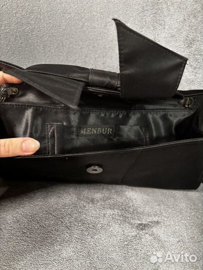 Сумка женская черная клатч