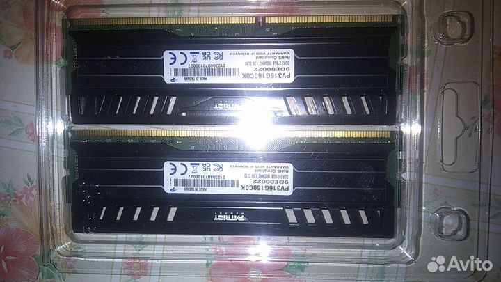 Память пк ddr3 2х4 8G 1600mg 2х8 16G 1600mg