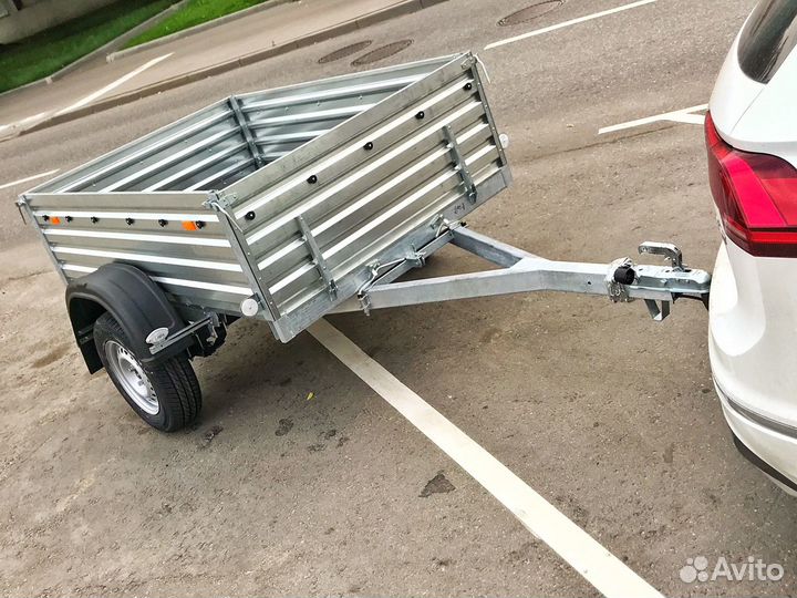 Маленький прицеп мзса 817710 с высоким бортом