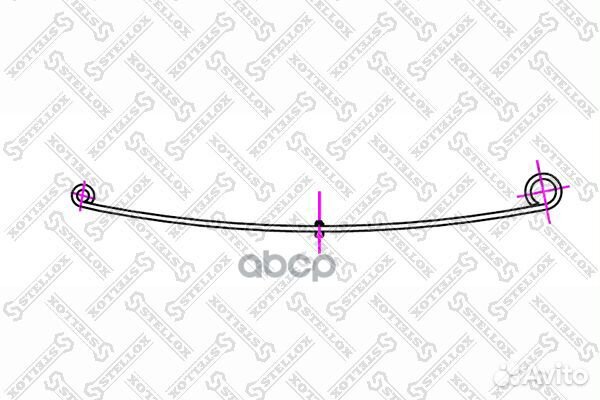12-00002-SX рессора пер. 57 275 01 Ford Transi