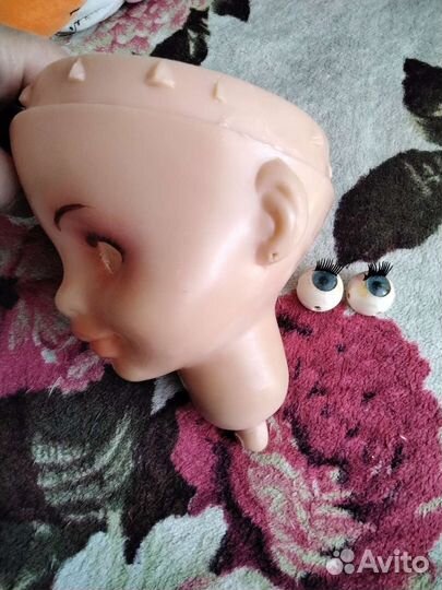 Голова куклы Лиля, с дефектами