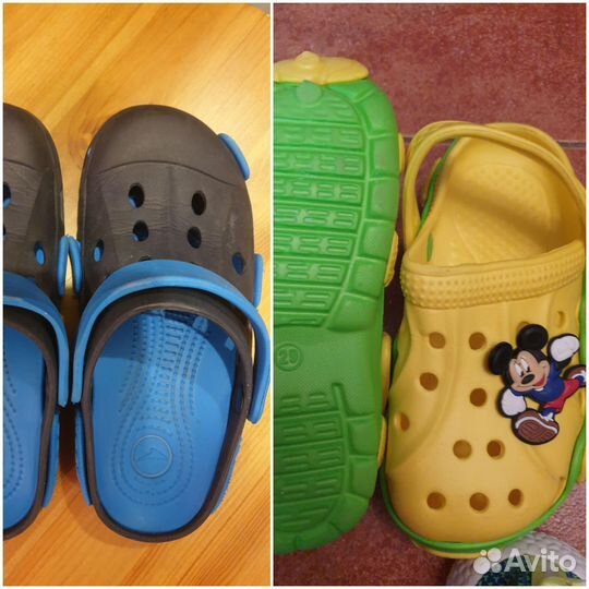 Шлепки резиновые 29р и 32-33 р кроксы