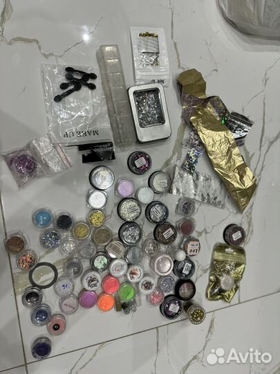 Втирка для ногтей,блестки