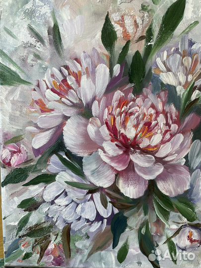 Интерьерная картина маслом абстракция