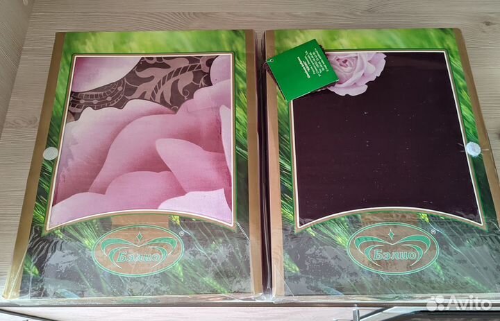 Сатиновый 2 спальный комплект с 4 наволочками