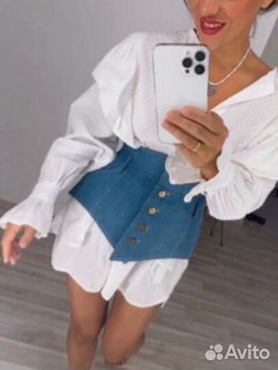 Баска джинсовая