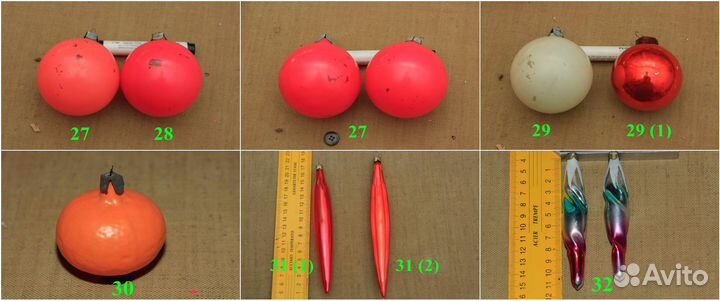 Елочные игрушки СССР советские Много. Спрашивайте