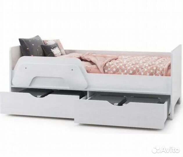 Кровать с ящиками моби уна детская