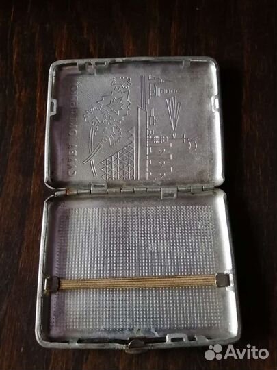 Портсигар СССР «Слава Октябрю»