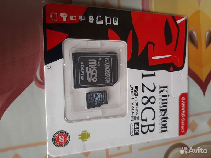Карты памяти MicroSD 128 GB