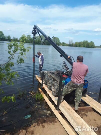 Монтаж винтовых свай