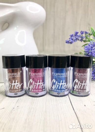 Тени-глиттеры сухие