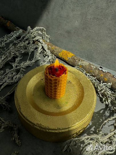 Подсвечник из бетона