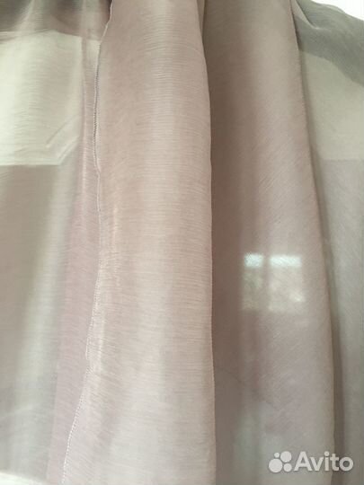 Палантин, шифон(ткань Италия) однотонный пудровый