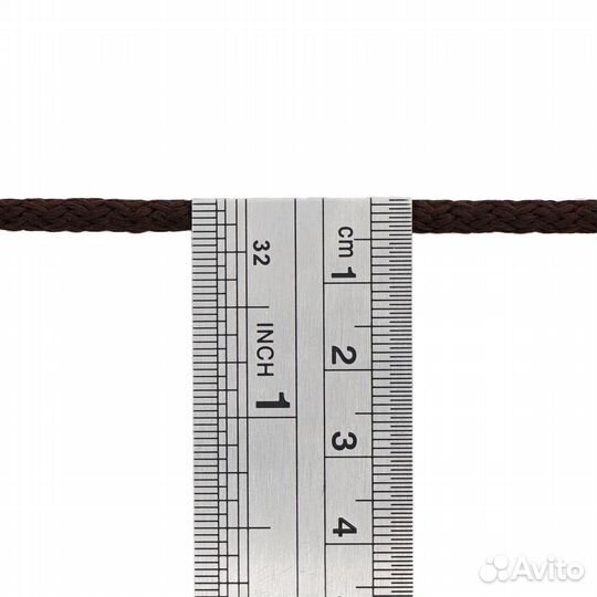 007 коричневый С2045 Шнур плетеный 4мм*100м, 88% полиэстер, 12% полипропилен (Мн) (007 коричневый)