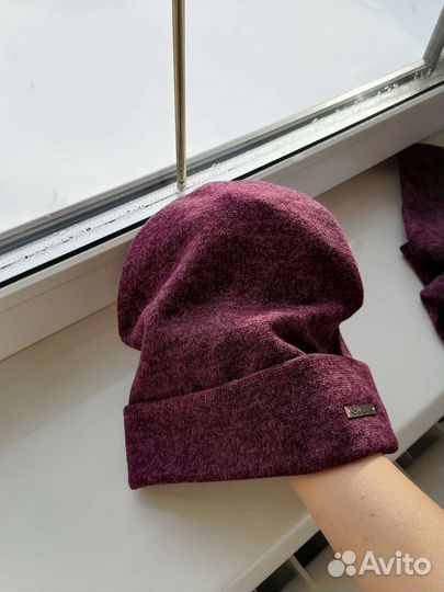 Комплект шапка и снуд женский