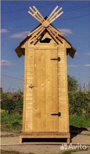 Дачный туалет деревянный TOP227