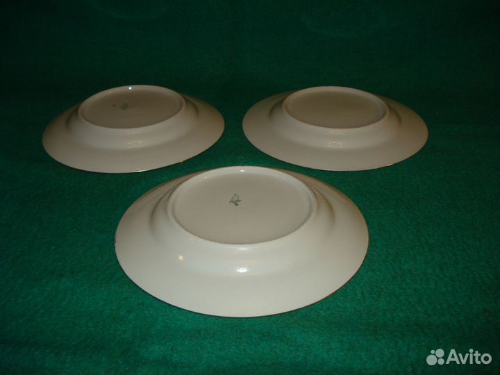 Три большие тарелки СССР Дулево