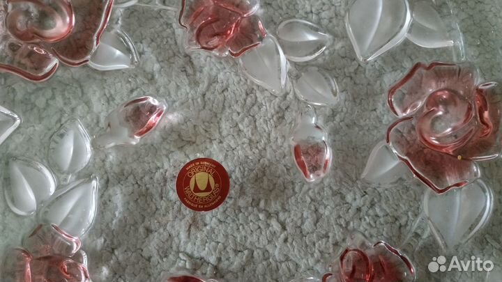 Набор ваз из цветного хрусталя