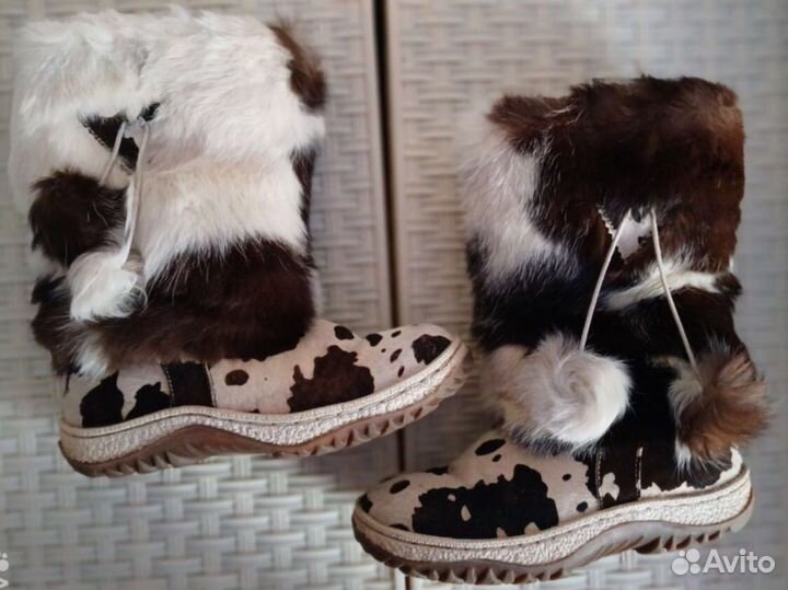 Унты коровий принт 37