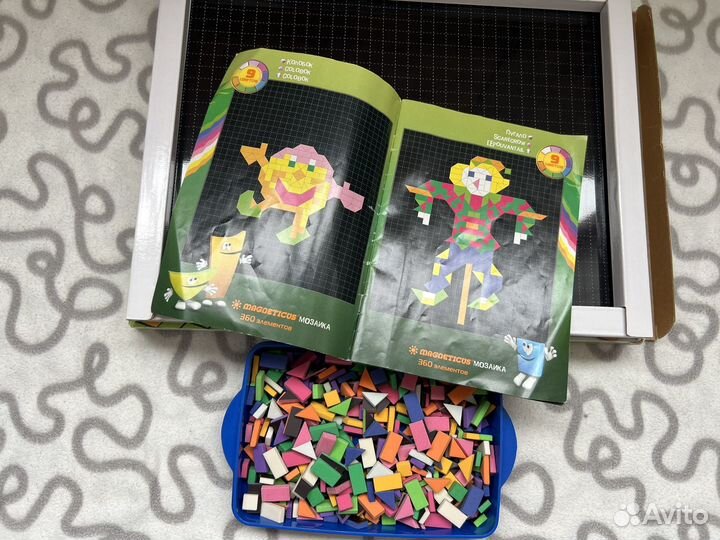 Мозаика детская магнитная Magneticus 360 элементов