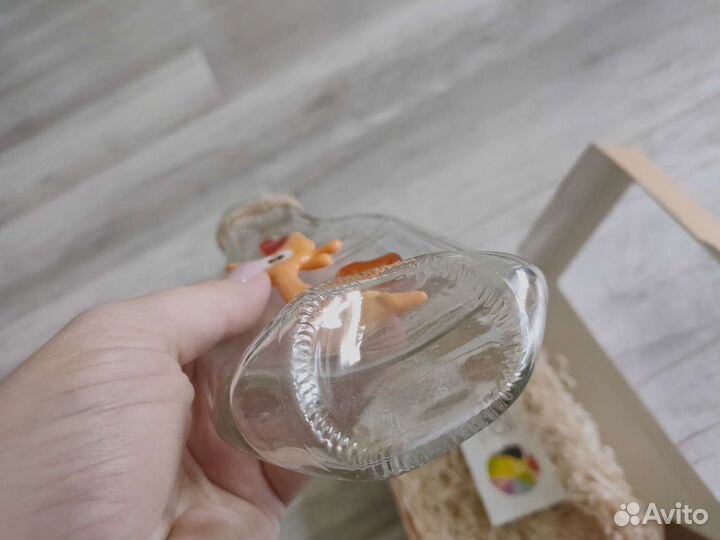 Сувенир стеклянная бутылка кошка из стекла