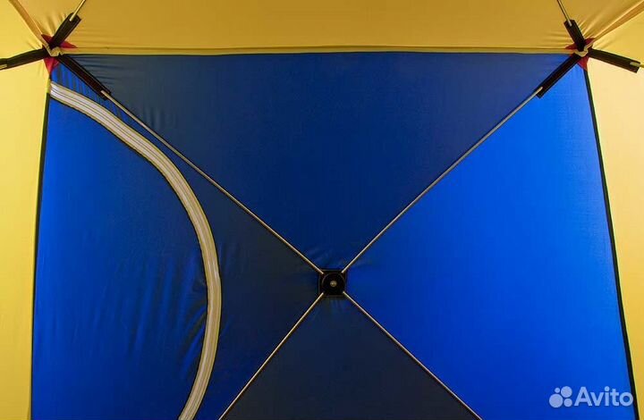 Палатка зимняя куб стэк 3 трехслойная (дышащая)