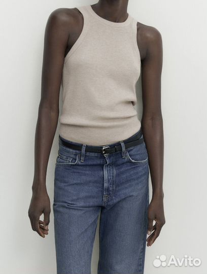 Кашемировый топ massimo dutti новый