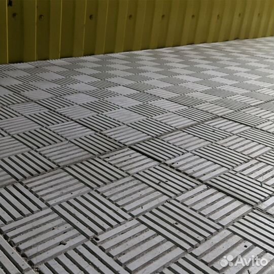 Плитка тротуарная Паркет серая