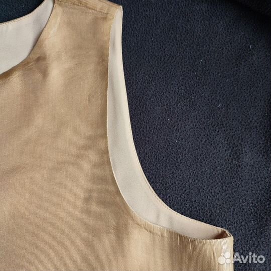 Топ женский горчичного цвета на подкладке