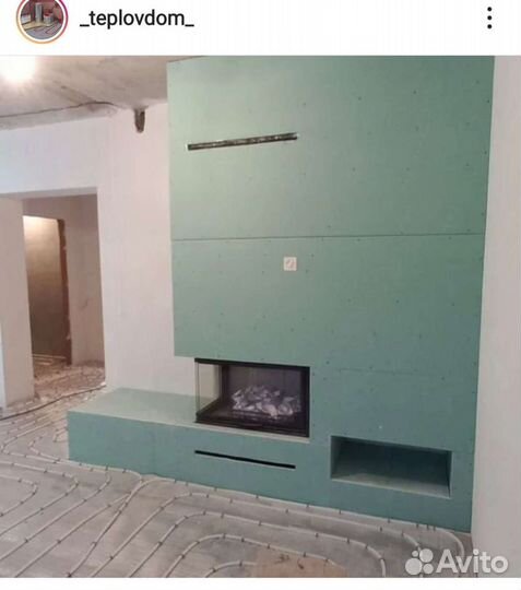 Монтаж каминных топок и дымохода