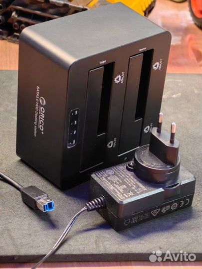 Док-станция для двух HDD Orico 6629US3-C 2.5'/3.5'