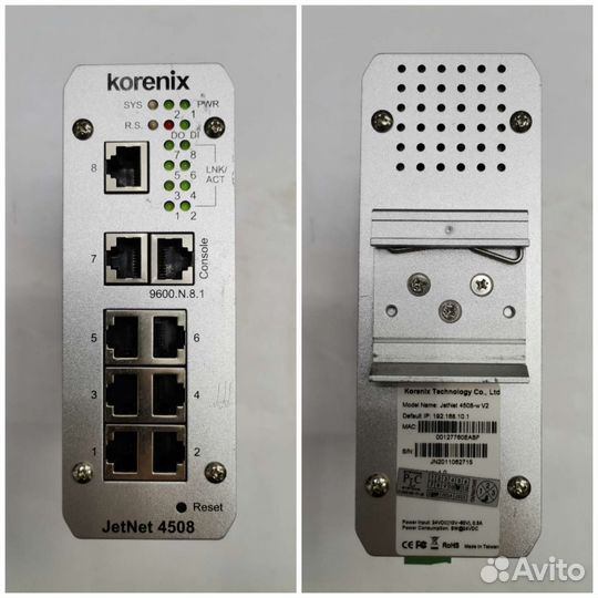Коммутатор Korenix Jetnet 4508-w