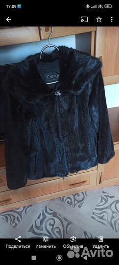 Шуба норковая с капюшоном 46 48