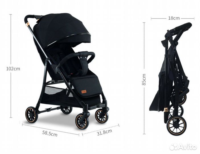 Прогулочная коляска новая