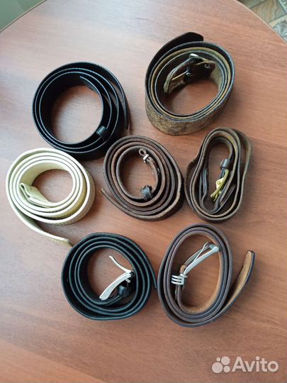 Мужские ремни, кожа