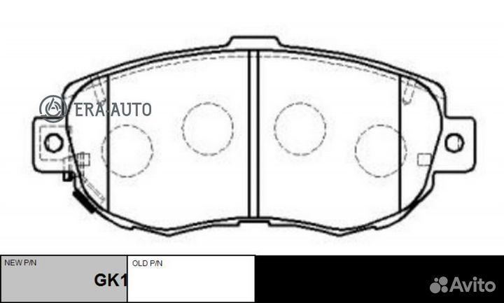 CTR GK1039 Колодки тормозные дисковые (старый арт