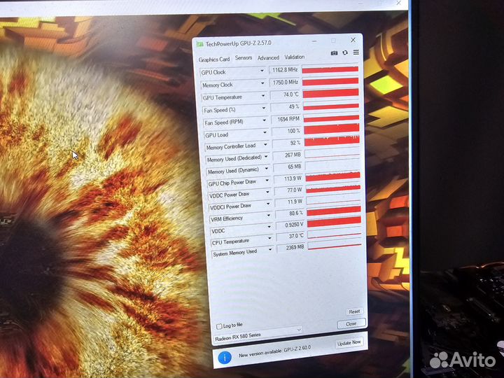 Gigabyte RX 580 Gaming (Полноценная 2304sp)