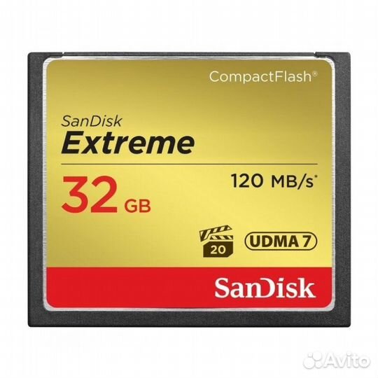 Карта памяти SanDisk Extreme CompactFlash 120MB/s