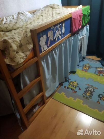 Двухярусная кровать IKEA кюра бу