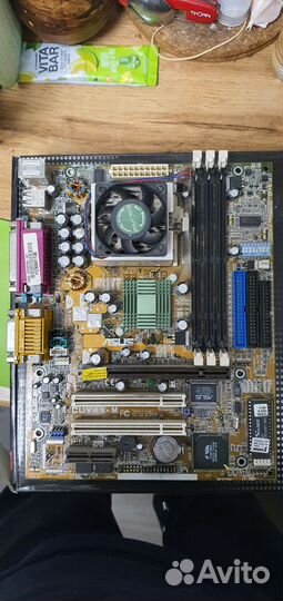 Asus CUV4X-M + Intel Pentium 3 + оперативка