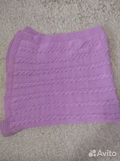 Плед вязанный