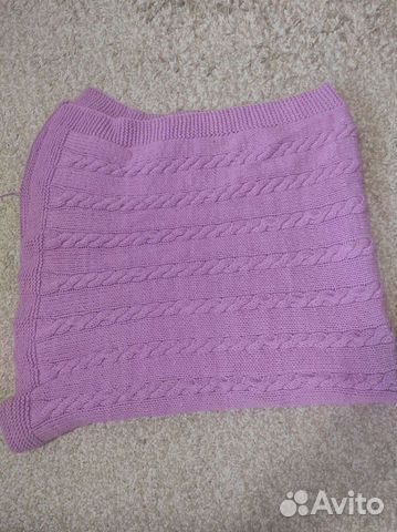 Плед вязанный