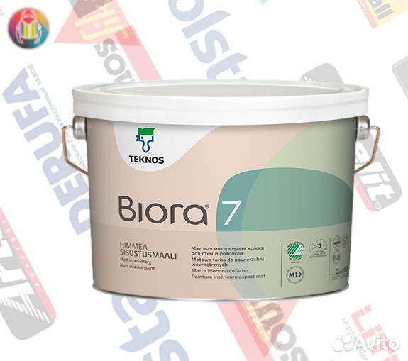 Краска Текнос Биора 7, 9 л База 3