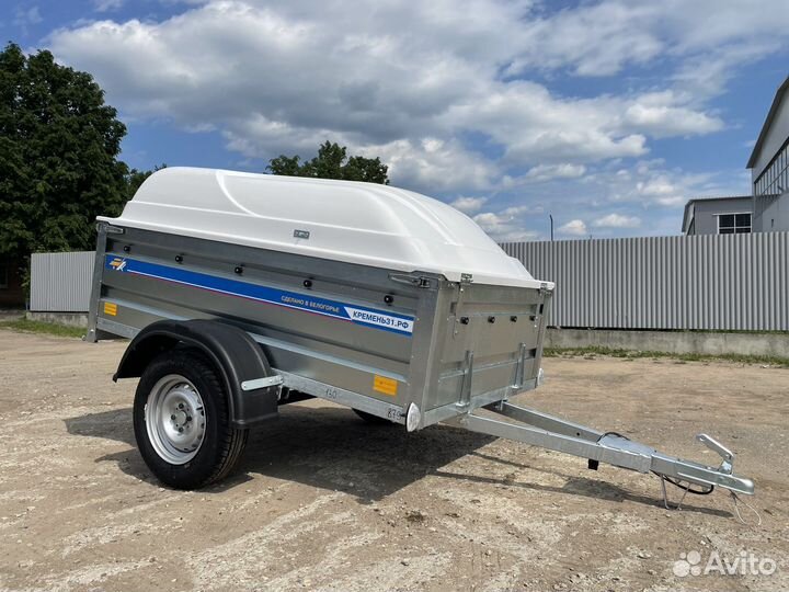 Прицеп с пластиковой крышкой 2х1,3х0,5