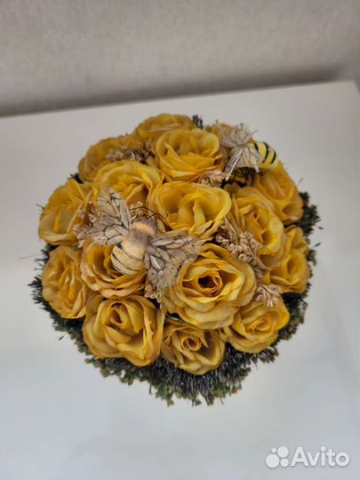 Цветочная корзинка. Декор